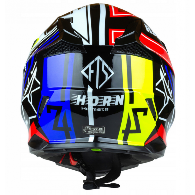 Kask HORN ENDURO ATV h915 Czerwono Żółty + Okulary Horn Helmets