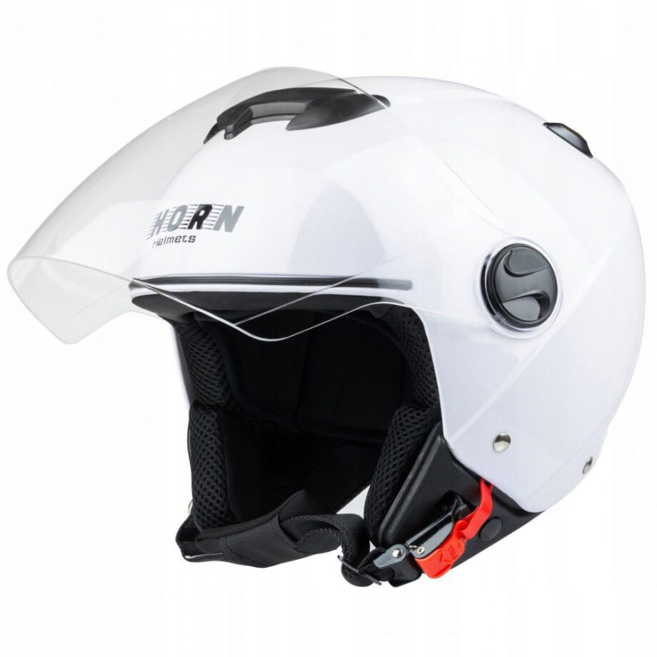 Kask HORN JET H617 BIAŁY Horn Helmets Bezpieczne kaski motocyklowe